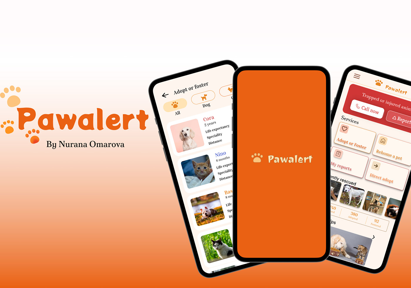 Pawalert pet rescue and adoption app cover